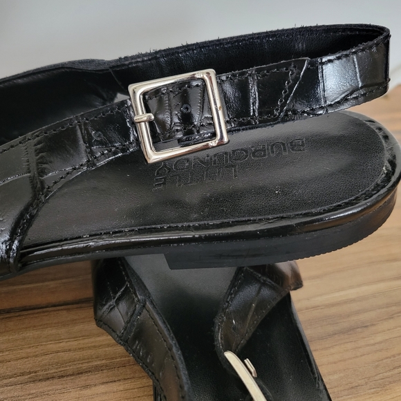 Little Burgundy Size 10 Black Flat Shoe - Picture 4 of 5